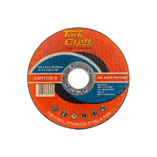 CUTTING DISC METAL & SS 115 X 2.5 X 22.22MM CUTTING DISC METAL & SS 115 X 2.5 X 22.22MM