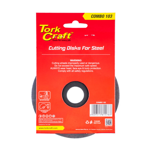 5 + 1 FREE CUTTING DISC STEEL 115 X 1.0 X 22.2MM 5 + 1 FREE CUTTING DISC STEEL 115 X 1.0 X 22.2MM