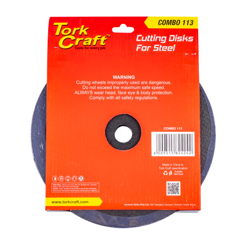 5 + 1 CUTTING DISC STEEL 230 X 3.0 X 22.2MM 5 + 1 CUTTING DISC STEEL 230 X 3.0 X 22.2MM