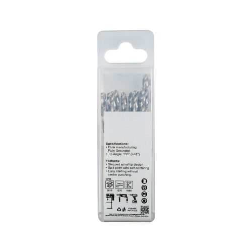 Precision-max Step Point 3.0mm Hss Drill 10 Pack