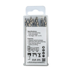 Precision-max Step . 5.0mm Hss Drill 10 Pack