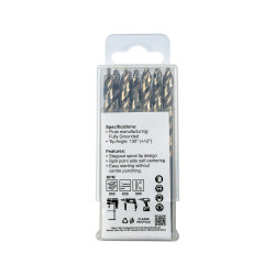 PRECISION-MAX STEP POINT 6.0MM HSS DRILL 10 PACK