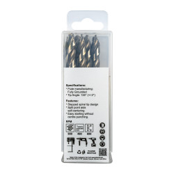 Precision-max Step . 8.0mm Hss Drill 10 Pack