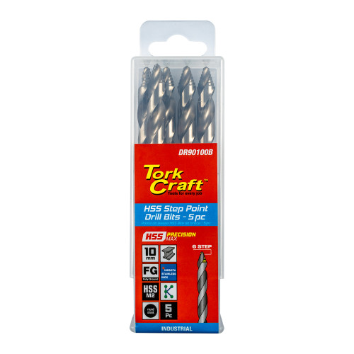 PRECISION-MAX STEP POINT 10.0MM HSS DRIL 10 PACK PRECISION-MAX STEP POINT 10.0MM HSS DRIL 10 PACK