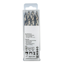 PRECISION-MAX STEP POINT 10.0MM HSS DRIL 10 PACK