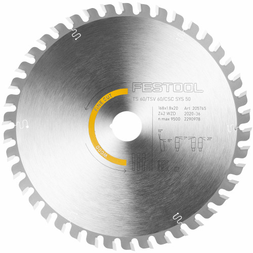 Saw Blade H 168x1.8x20 Wd42 Saw Blade H 168x1.8x20 Wd42