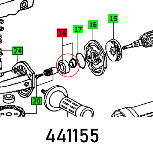 BALL BEARING WS 115.05.E BALL BEARING WS 115.05.E