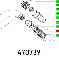 Hose Piece Lhs 225 Eq