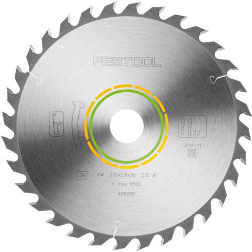 SAW BLADE HW 225X2,6X30 W32 SAW BLADE HW 225X2,6X30 W32