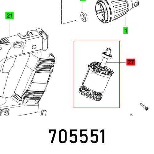 MOTOR DWC 18-4500 ET-BG