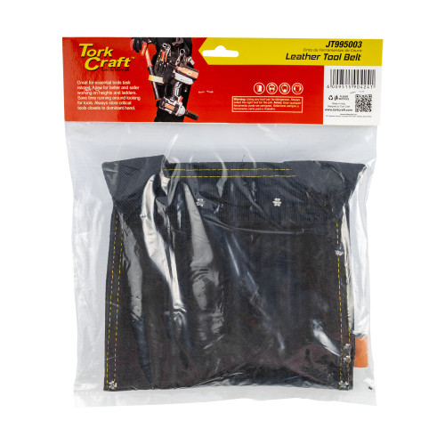 Small Prof Black.leather Tool Belt 5 Pocket