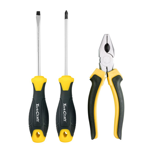 3pc Screwdriver Sl5x100mm & Ph2x100mm & 160mm Combination Plier
