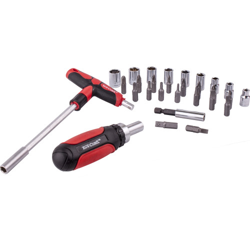 29PC RATCHETING SCREWDRIVER & T-HANDLE TOOL SET 29PC RATCHETING SCREWDRIVER & T-HANDLE TOOL SET