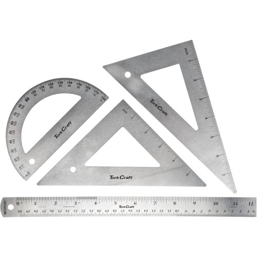 PROTRACTOR RULER & 2 X TRAINGLE SET 4PC PROTRACTOR RULER & 2 X TRAINGLE SET 4PC
