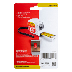MEASURING TAPE M/LOCK 5M X 25MM PLASTIC CASING