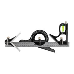 Combination Square & Protractor 3pc Set