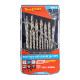 PRECISION-MAX STEP POINT 19PCE DRILL SET 1-10MM X 0.5MM PRECISION-MAX STEP POINT 19PCE DRILL SET 1-10MM X 0.5MM