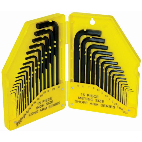 30PC ALLEN KEY SET 0.7-10 METRIC & IMPERIAL SIZES IN PLASTIC CASE 30PC ALLEN KEY SET 0.7-10 METRIC & IMPERIAL SIZES IN PLASTIC CASE