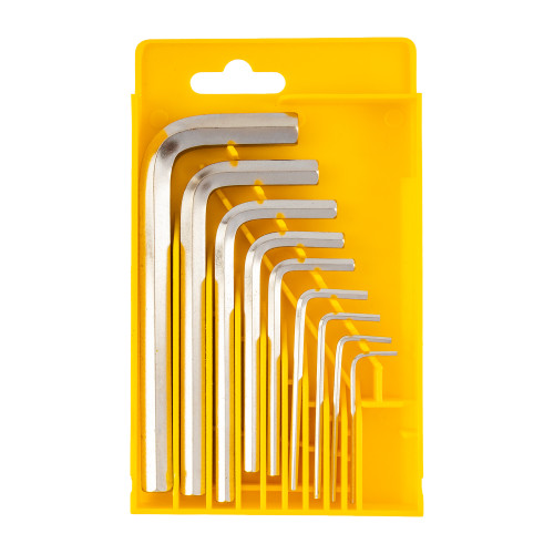 9pc Hex Key Set 1.5-10mm Cr-v In Plastic Case