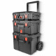 Plastic Tool Box Storage Station 3 Tier With Wheels