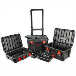 Plastic Tool Box Storage Station 3 Tier With Wheels