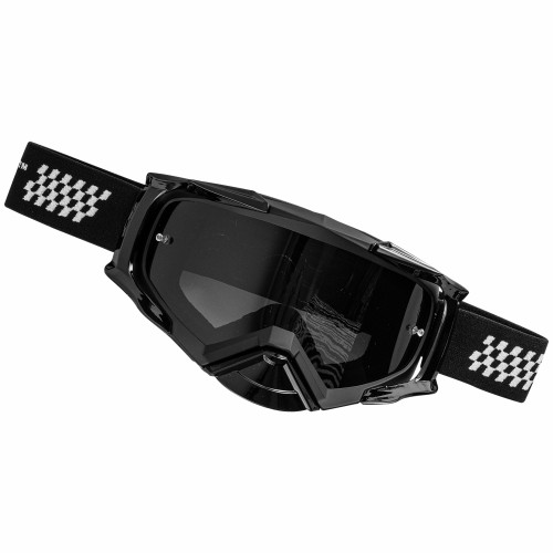 Tork Craft Mx Race Goggles Black & White Adult