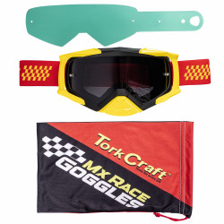 Tork Craft Mx Race Goggles Red & Yellow Adult