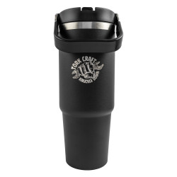 TORK CRAFT STAINLESS STEEL TRAVEL TUMBLER C/W STRAW CHARCOAL 800ML
