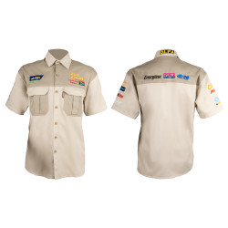 Vermont Mens Bush Shirt Khaki 100% Cotton Xl