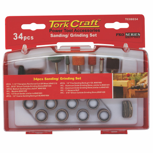 Sanding & Grinding Set 34 Pce Mini