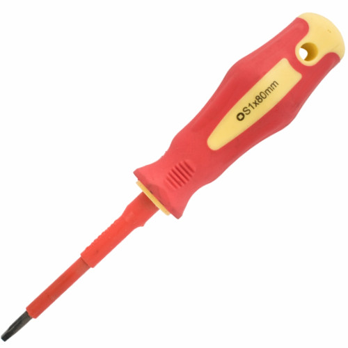 SCREWDRIVER INSULATED SQUARE NO 1X80MM SCREWDRIVER INSULATED SQUARE NO 1X80MM