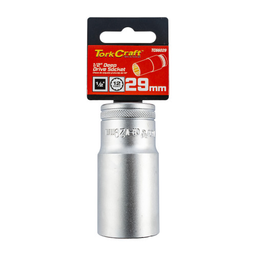 Socket 29mm 1/2" Dr Deep Socket Crv 12 Point