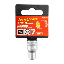 Socket 3/8"dr 7mm 12pt Crv