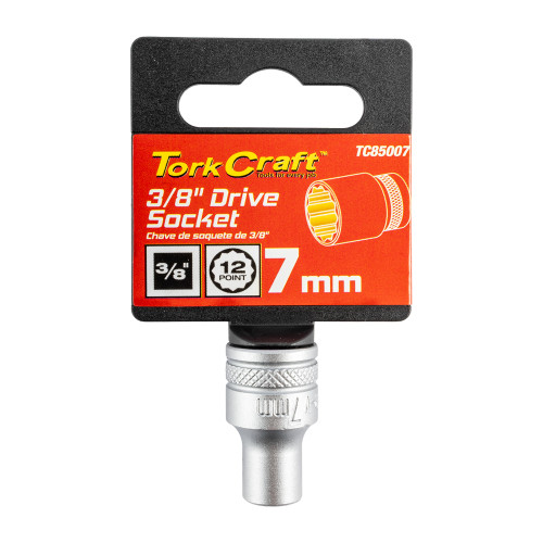 Socket 3/8"dr 7mm 12pt Crv