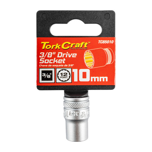 Socket 3/8"dr 10mm 12pt Crv
