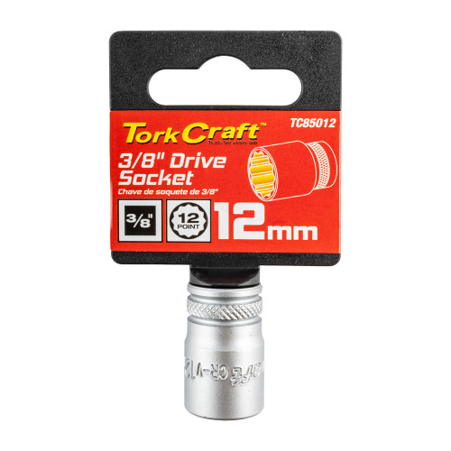 Socket 3/8"dr 12mm 12pt Crv