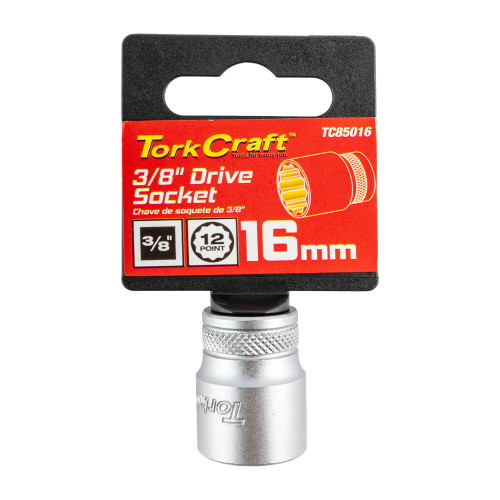 Socket 3/8"dr 16mm 12pt Crv