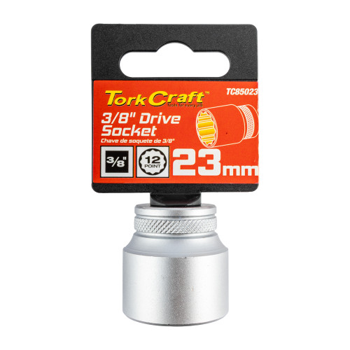 Socket 3/8"dr 23mm 12pt Crv