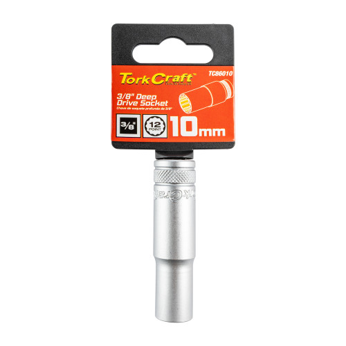 Deep Socket 3/8"dr 10mm 12pt Crv