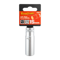 Deep Socket 3/8"dr 15mm 12pt Crv