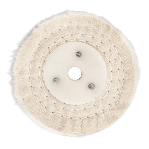 White Buff/mop 100mm X 2 Section X 20mm Thick