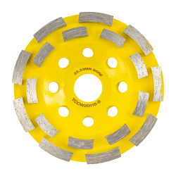 Dia. Cup Wheel 115mm X 22.23mm Dbl Row Cold Pressed Economy