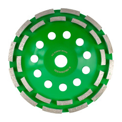 Dia. Cup Wheel 180mm X 22.23mm Dbl Row Cold Pressed Contractor