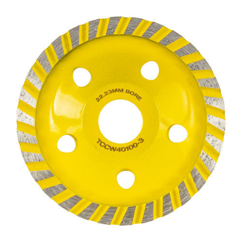Dia. Cup Wheel 100mm X 22.23mm Turbo Cold Pressed Economy