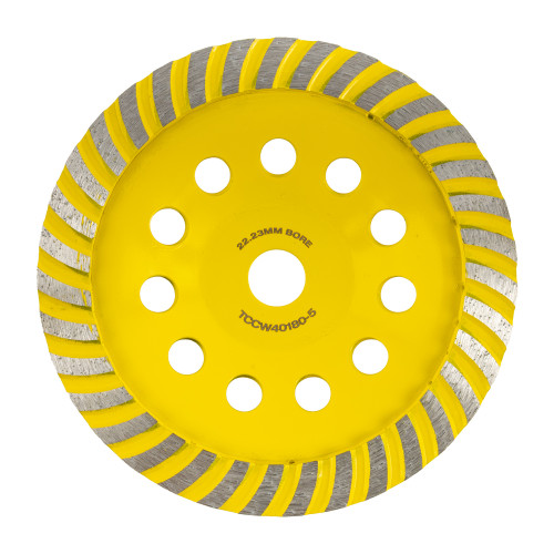 Dia. Cup Wheel 180mm X 22.23mm Turbo Cold Pressed Economy