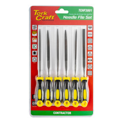 Needle File Set 6pc Flat/rnd/square/tri-angle/taper Flat/½ Rnd