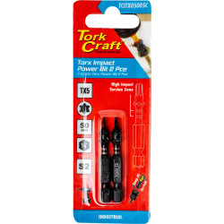 TORX TX 5 IMPACT POWER BIT 50MM 2PC CARDED