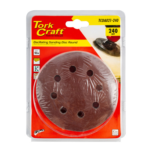 Oscillating Sandpaper A/o 115mm 10pc Round 240grit