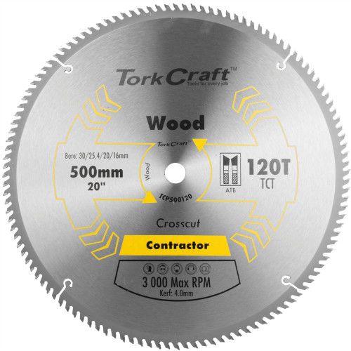 BLADE CONTRACTOR 500 X 120T 30/1 CIRCULAR SAW TCT BLADE CONTRACTOR 500 X 120T 30/1 CIRCULAR SAW TCT