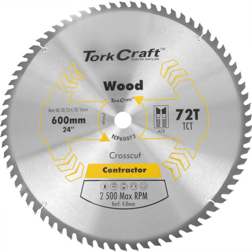 TCT SAW BLADE RIP & CROSS 600X72T 40/30/25.4/20/16 TCT SAW BLADE RIP & CROSS 600X72T 40/30/25.4/20/16